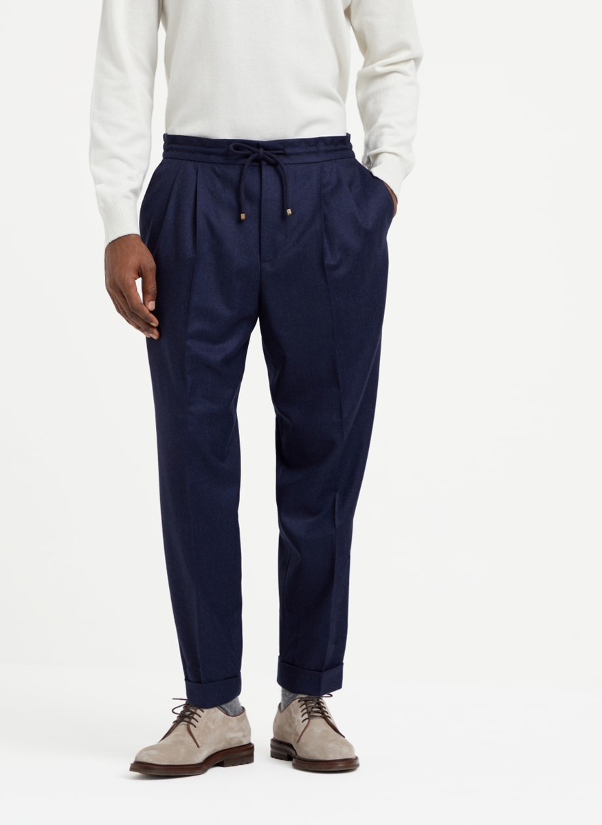 Brunello Cucinelli trousers with double pleats