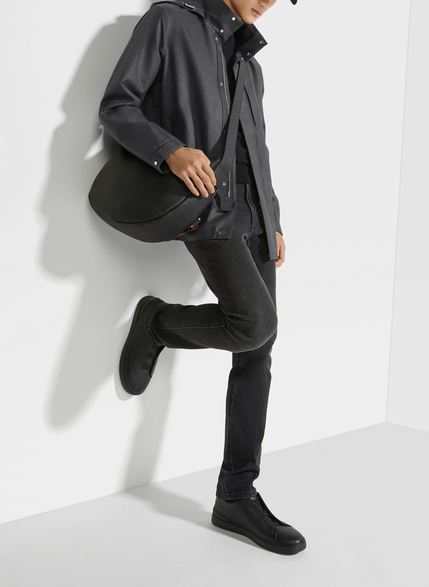 Деним с износен ефект Zegna