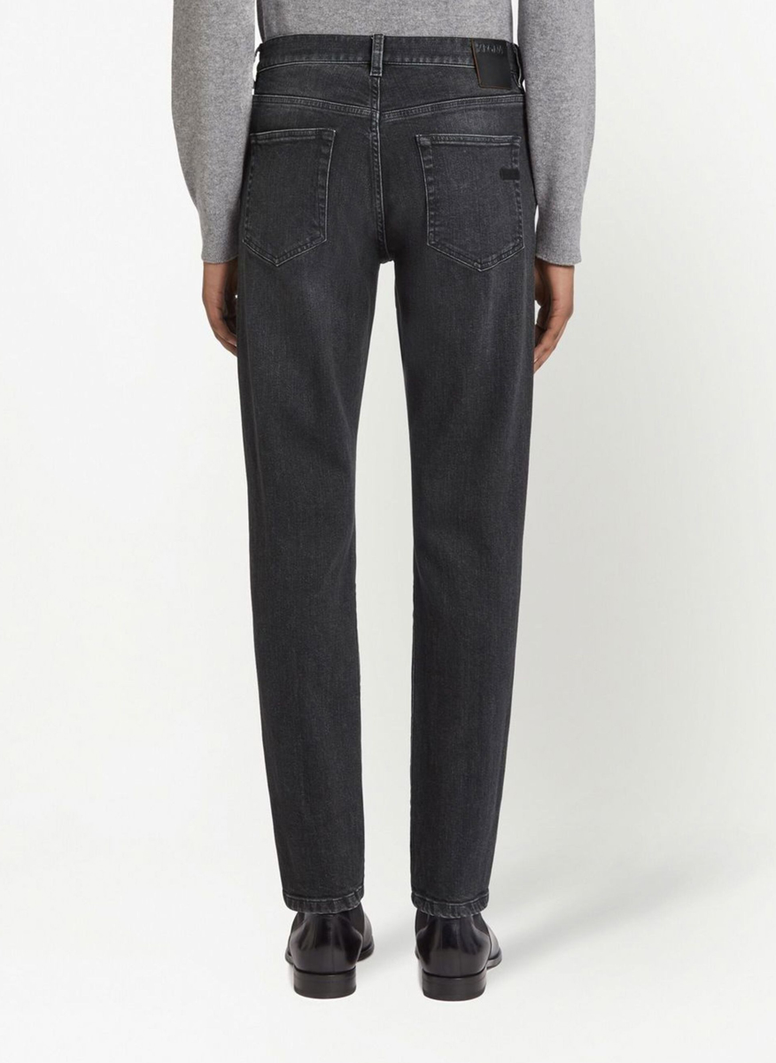 Деним с износен ефект Zegna