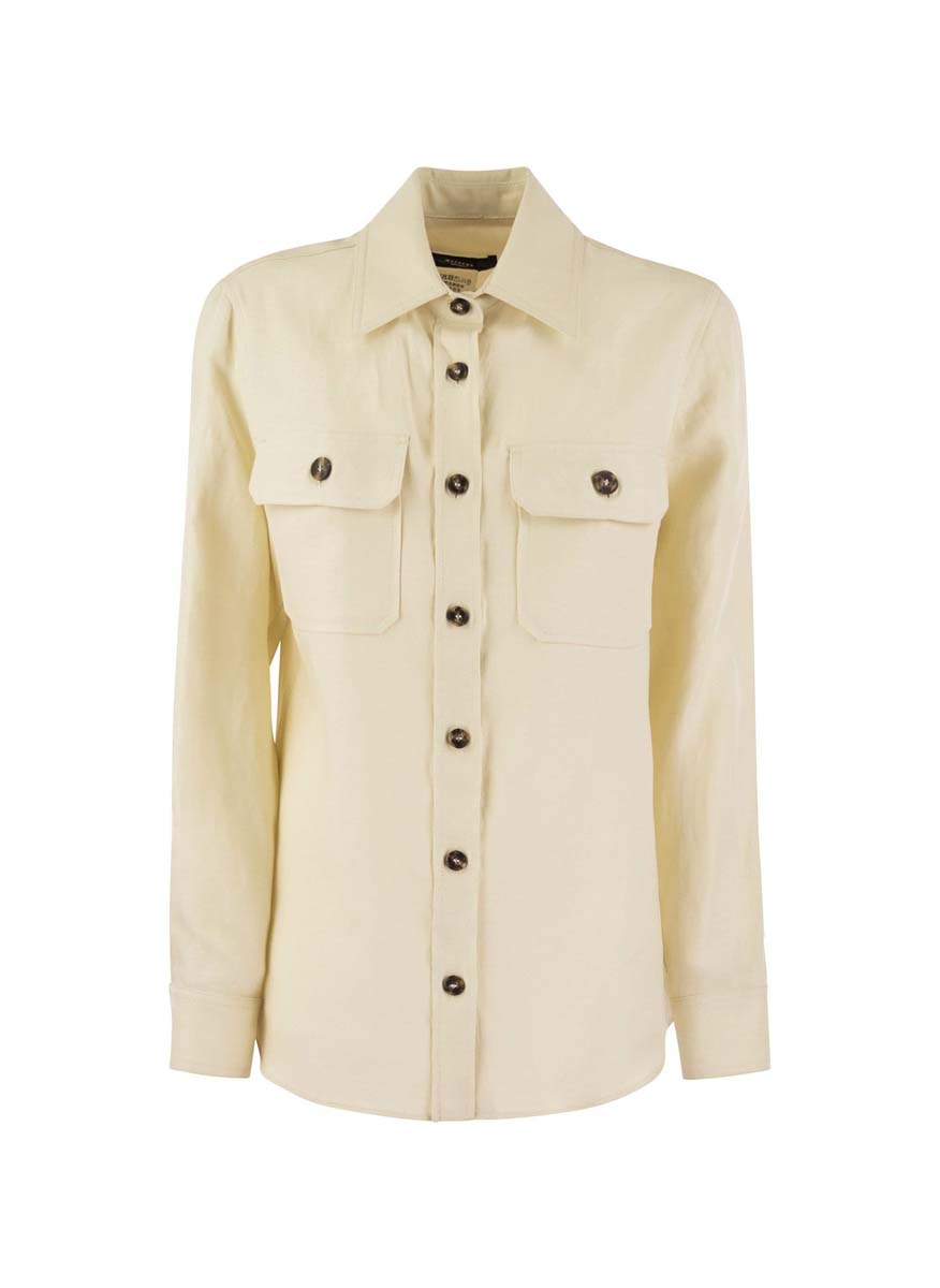 Риза от лен Weekend Max Mara Valda