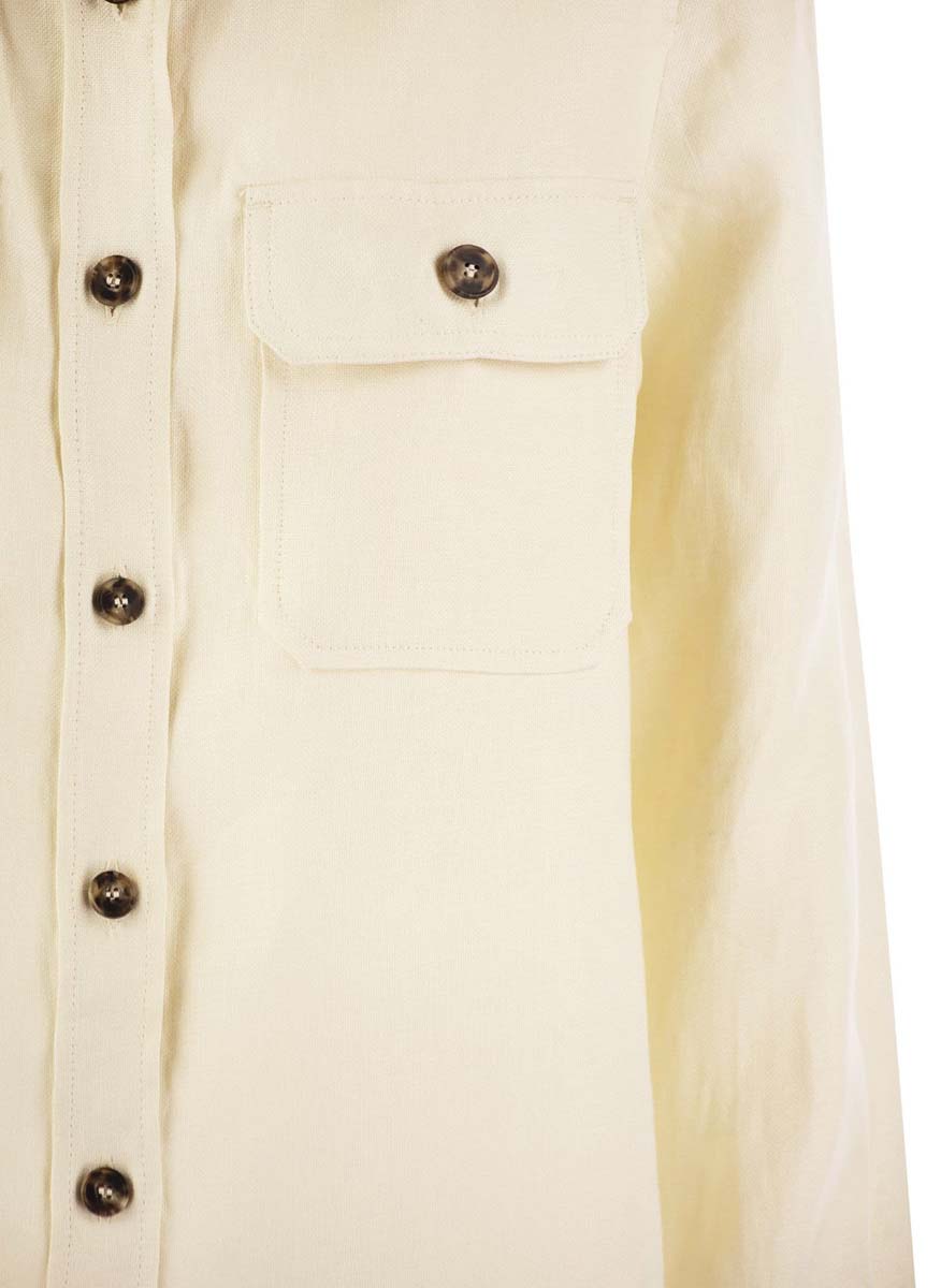 Риза от лен Weekend Max Mara Valda