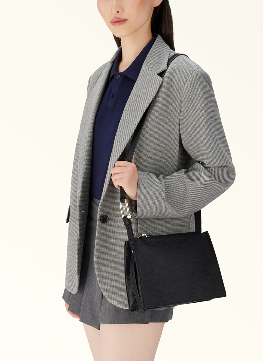 Furla Nuvola Nero crossbody bag in leather