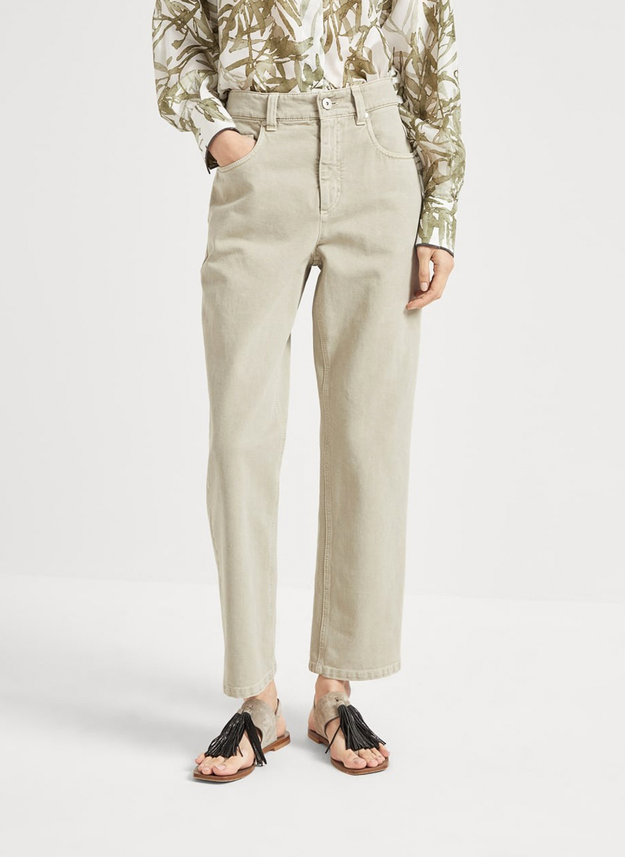 Деним 'Retro Loose Fit' Brunello Cucinelli