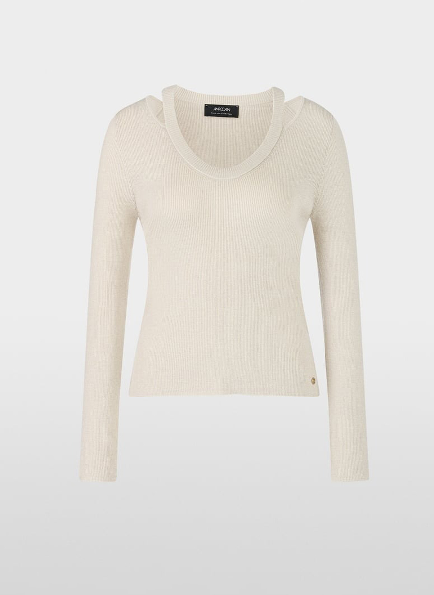 Пуловер с блестящи нишки Marc Cain Collections