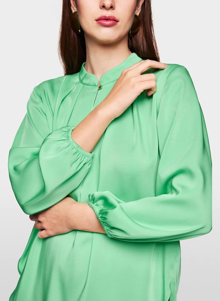 Marc Cain Collections blouse with pleated details