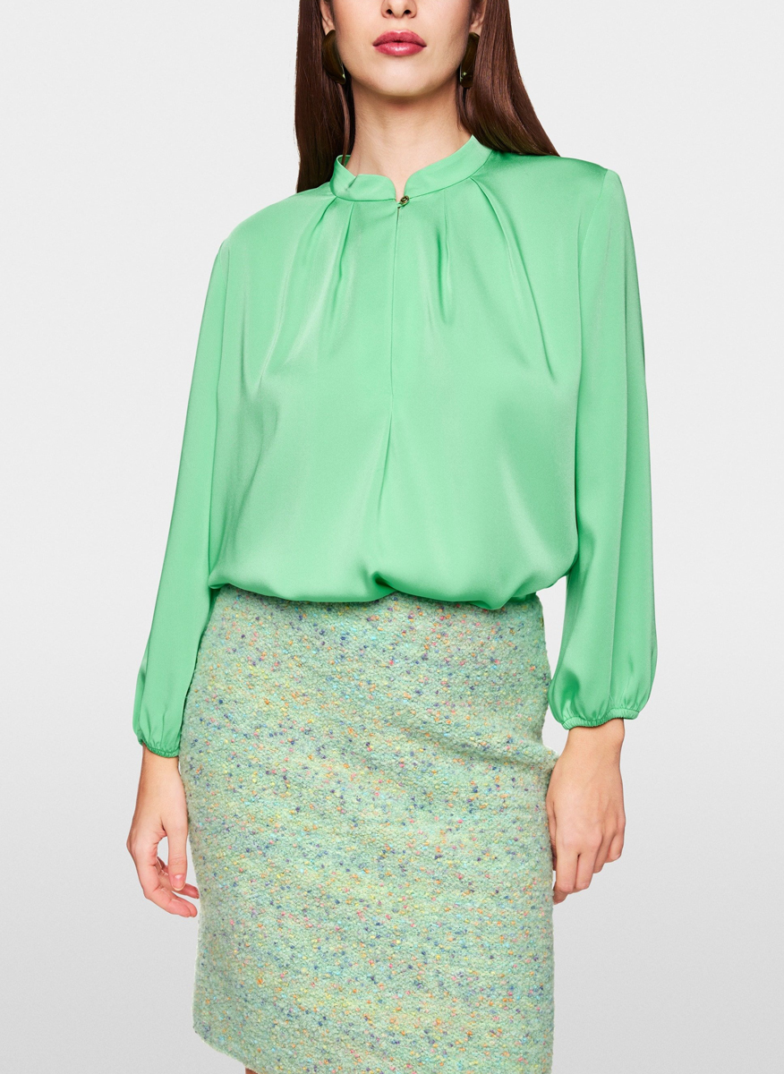 Marc Cain Collections blouse with pleated details