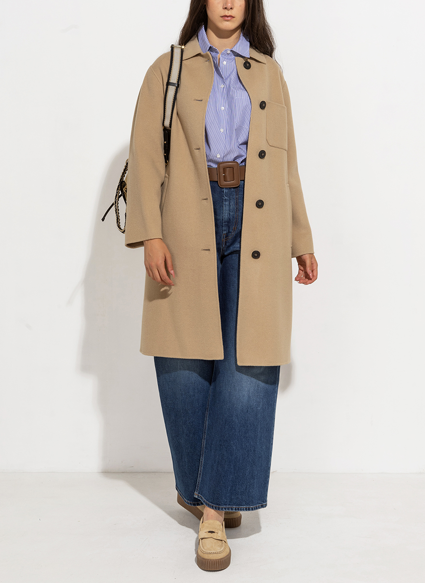 Палто от фина вълна Weekend Max Mara Zenone