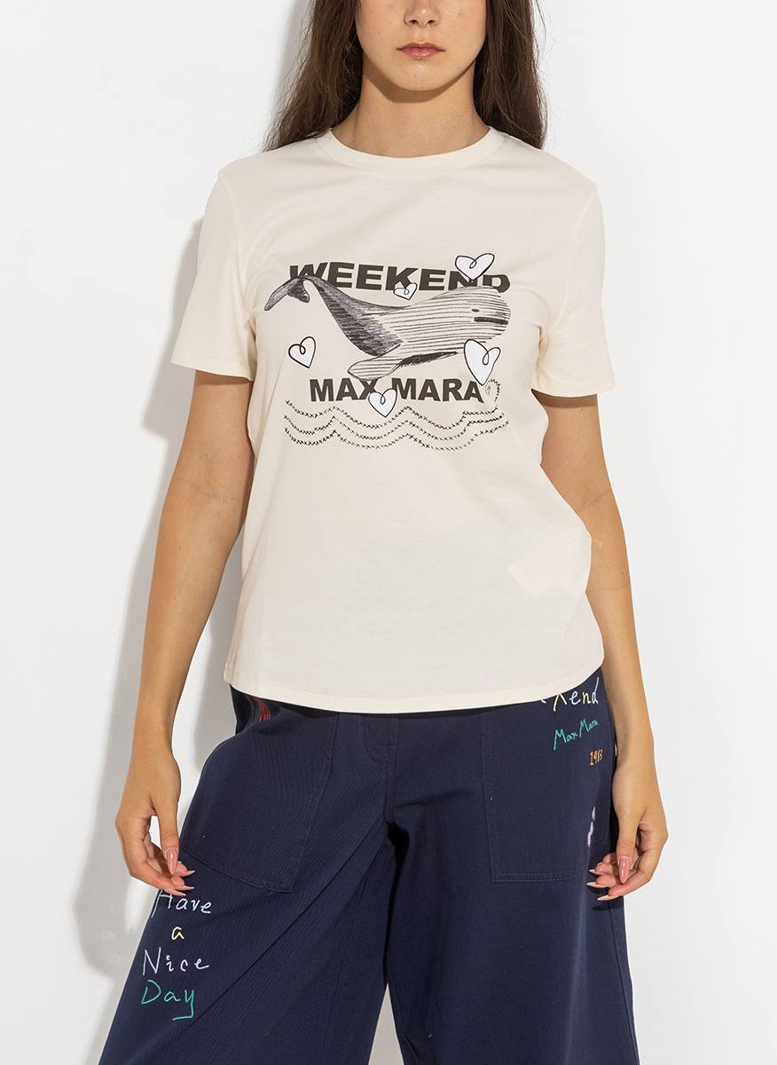 Тишърт с принт Weekend Max Mara Guglia