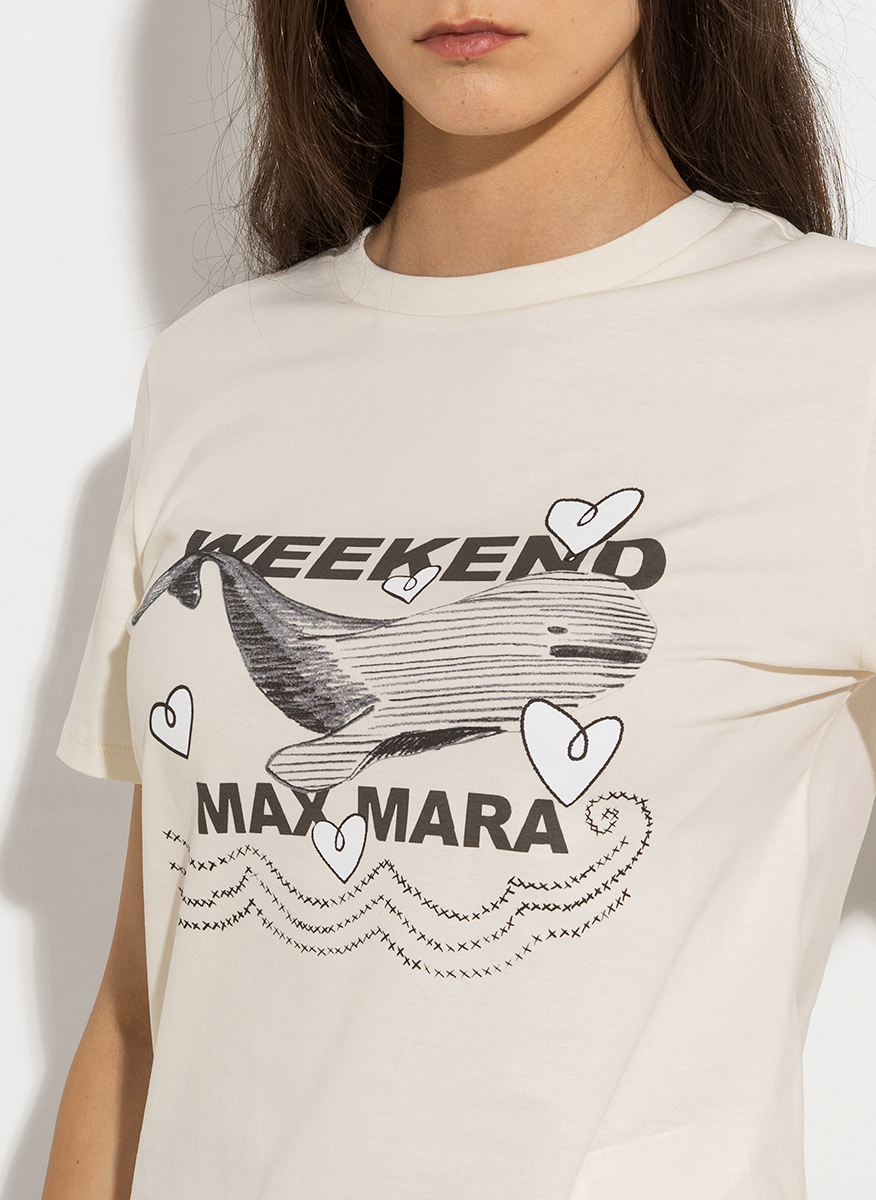 Тишърт с принт Weekend Max Mara Guglia