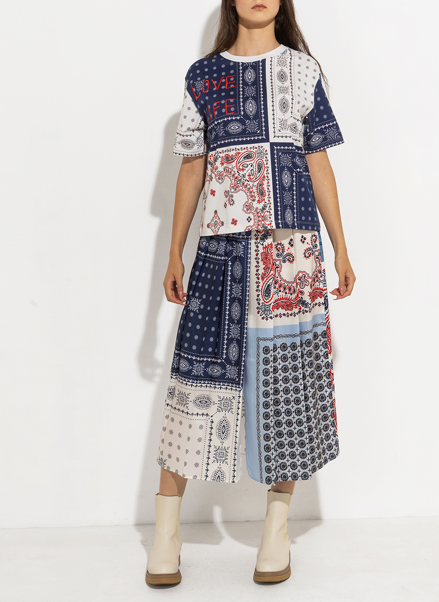 Тишърт с бродирани детайли Weekend Max Mara Acline
