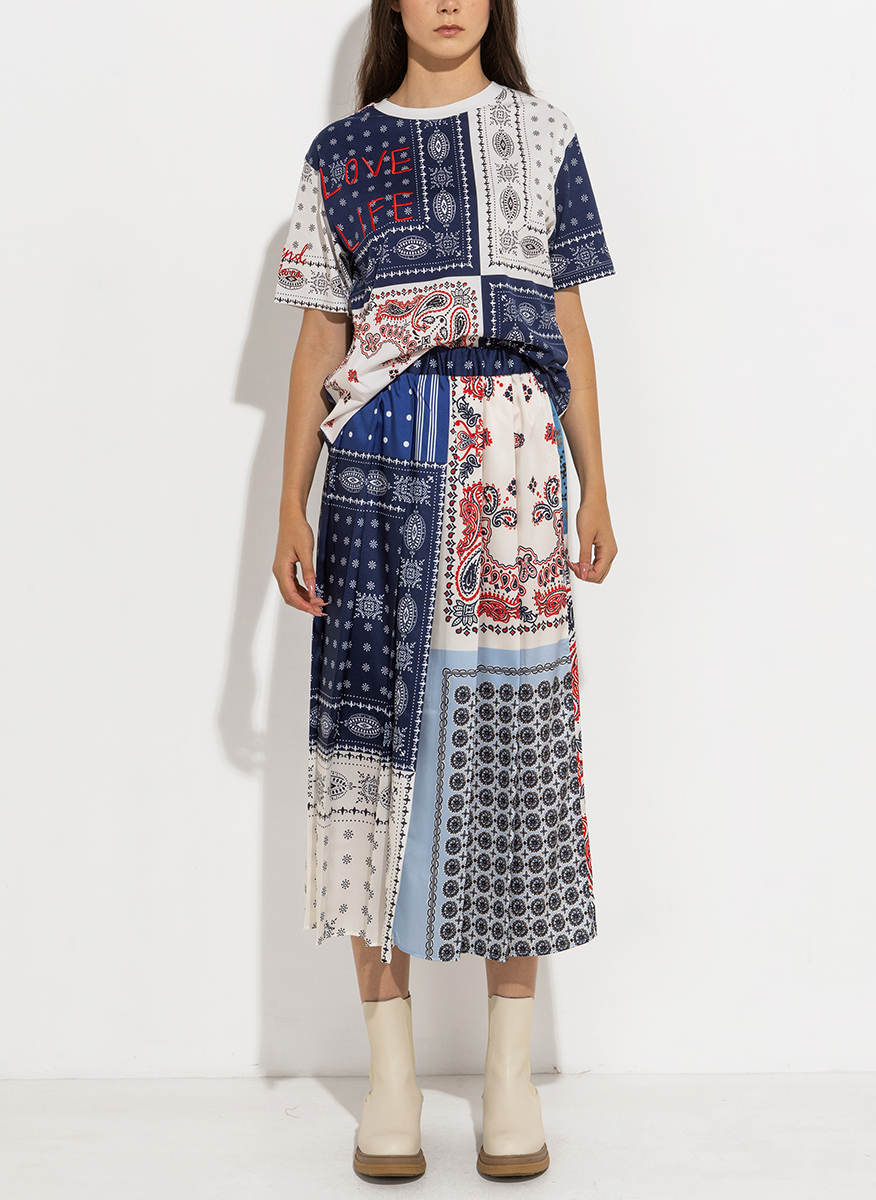 Тишърт с бродирани детайли Weekend Max Mara Acline