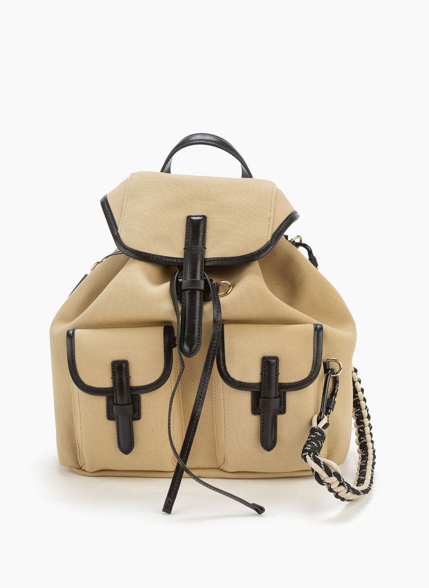 Weekend Max Mara Popoli backpack with leather details