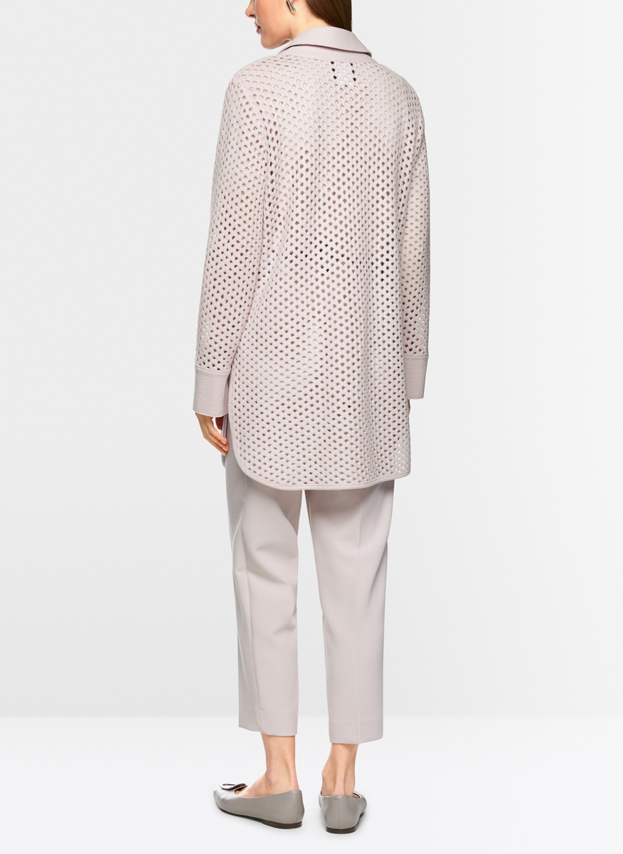 Жилетка от вълна 'Grid-look' Marc Cain Collections