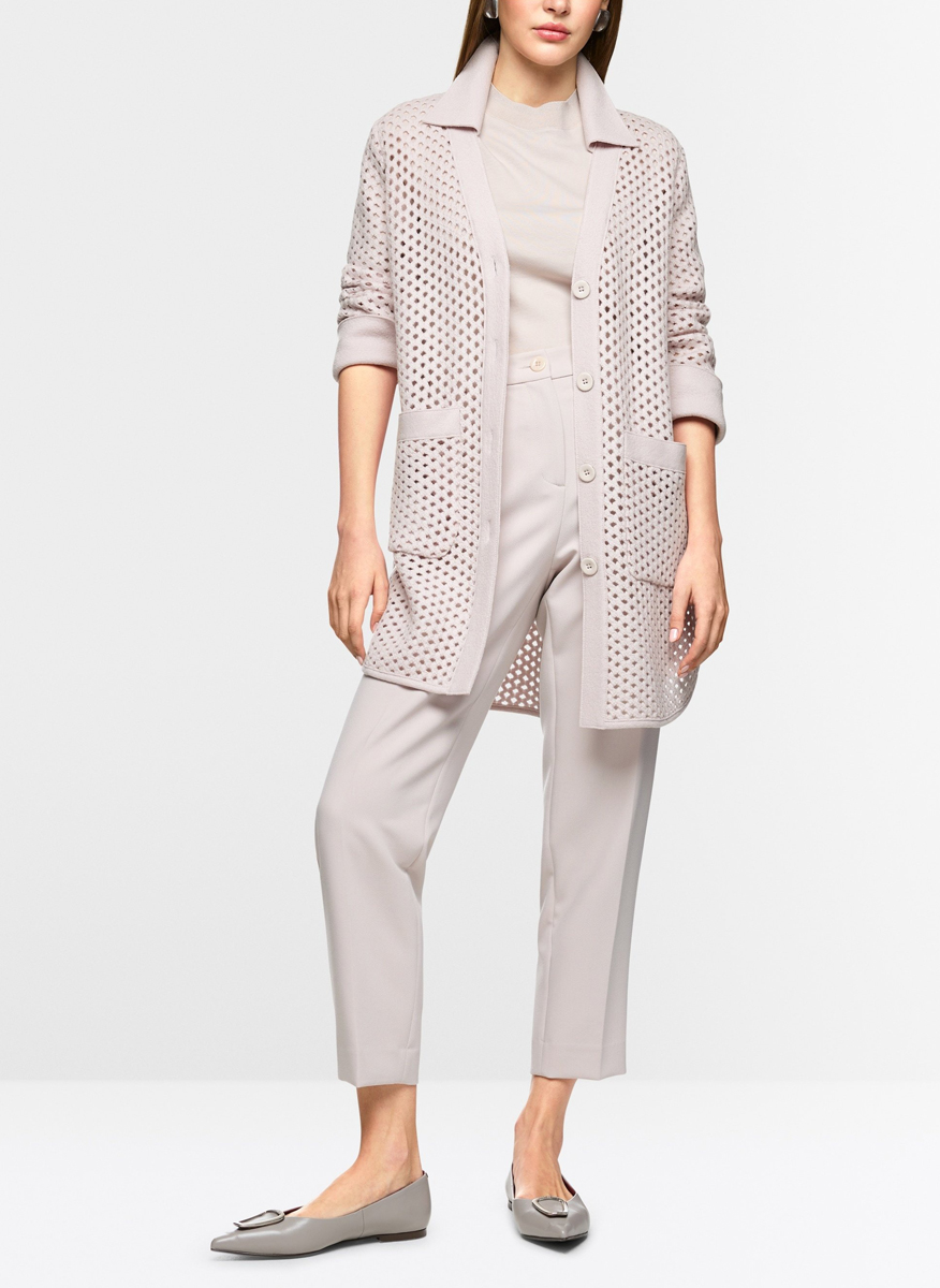 Жилетка от вълна 'Grid-look' Marc Cain Collections