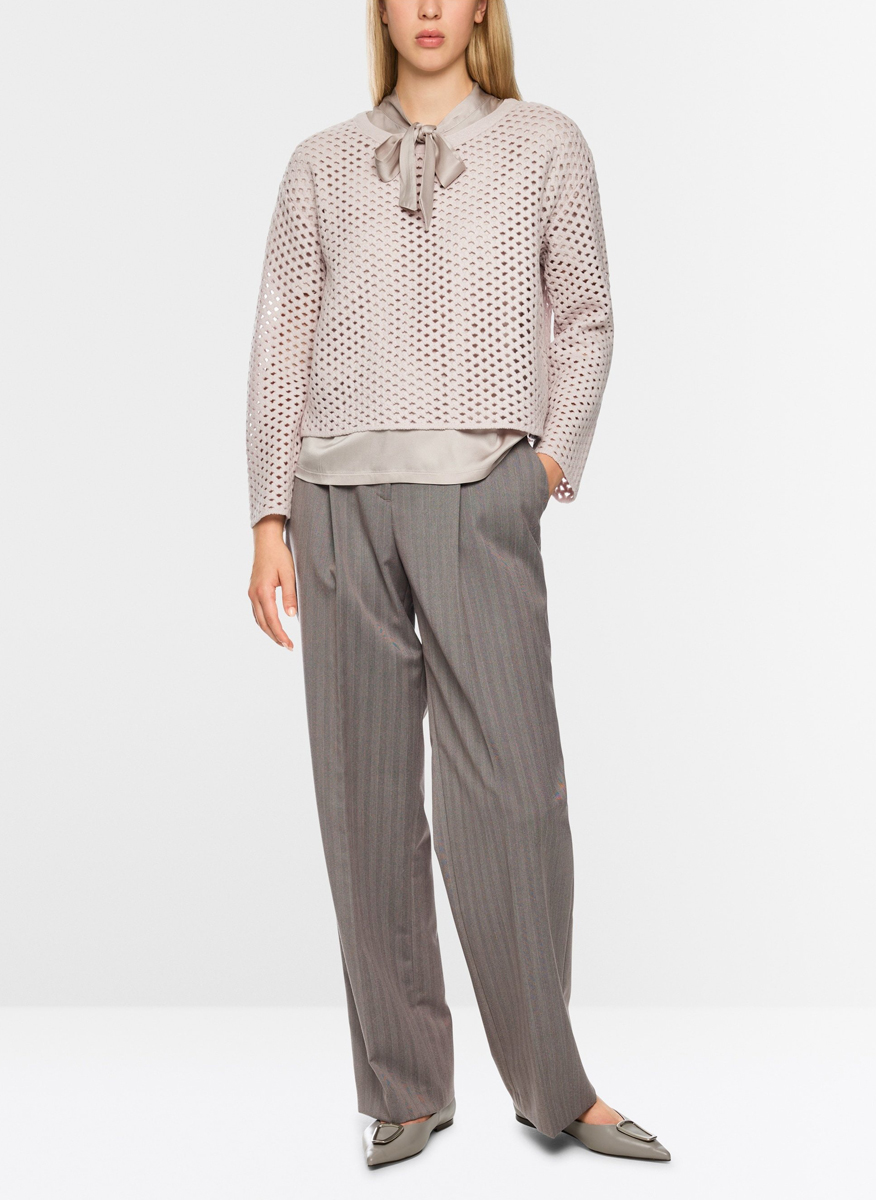 Пуловер от вълна 'Openwork' Marc Cain Collections