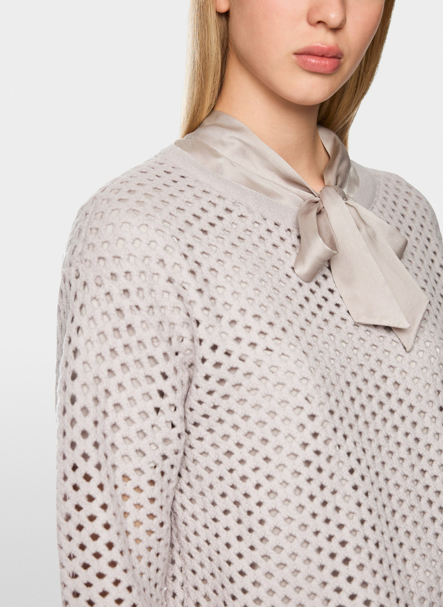 Пуловер от вълна 'Openwork' Marc Cain Collections