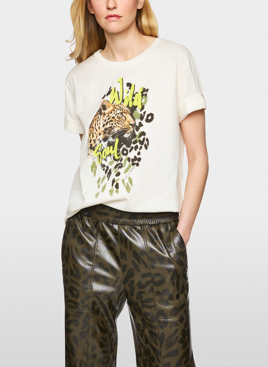 Тишърт с принт 'Wild Soul' Marc Cain Sports