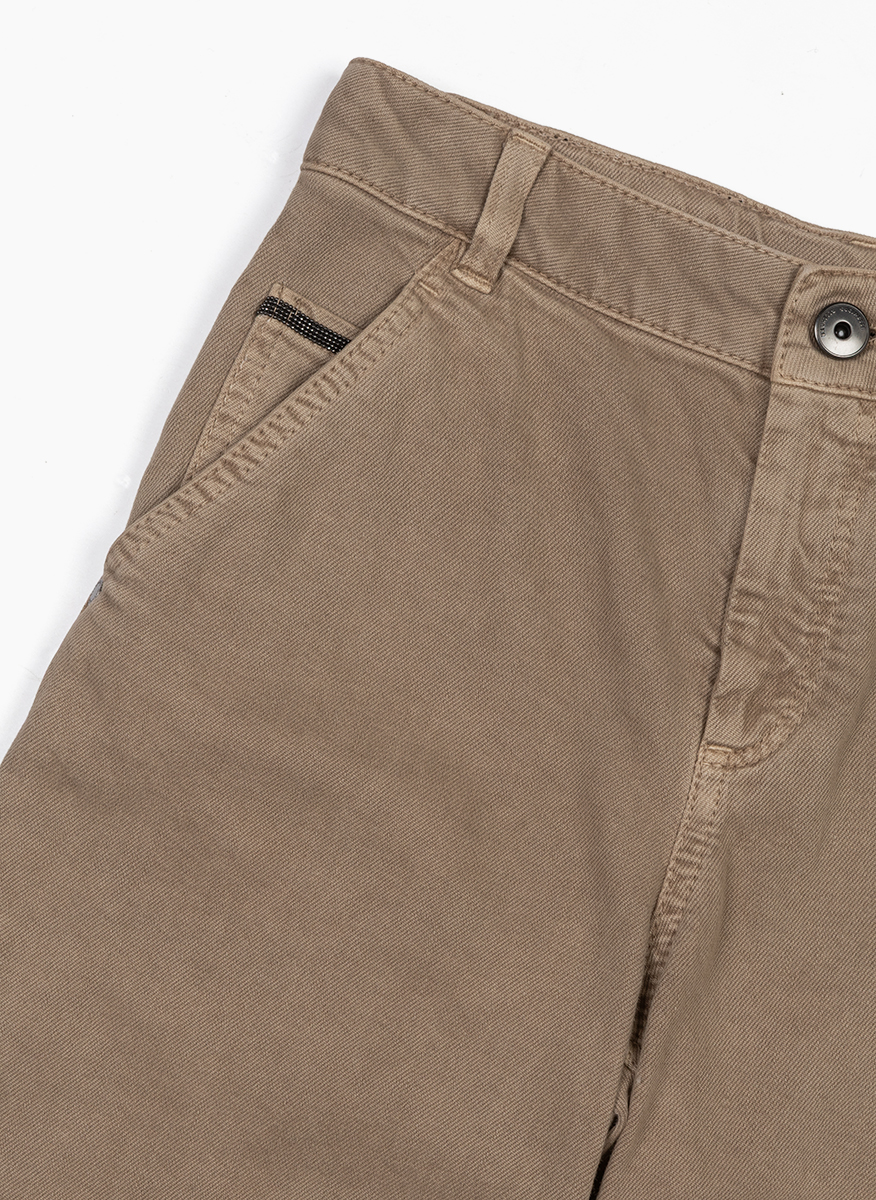 Brunello Cucinelli Kids 8 trousers with monili
