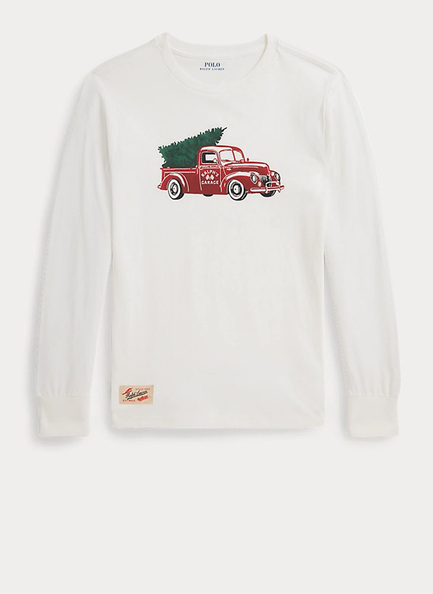 Блуза с принт 'Ralph's Garage' Ralph Lauren Kids 6-14