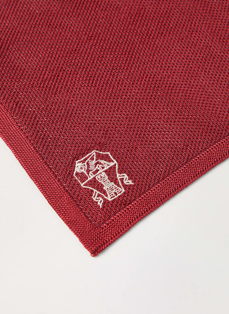 Brunello Cucinelli silk pocket square