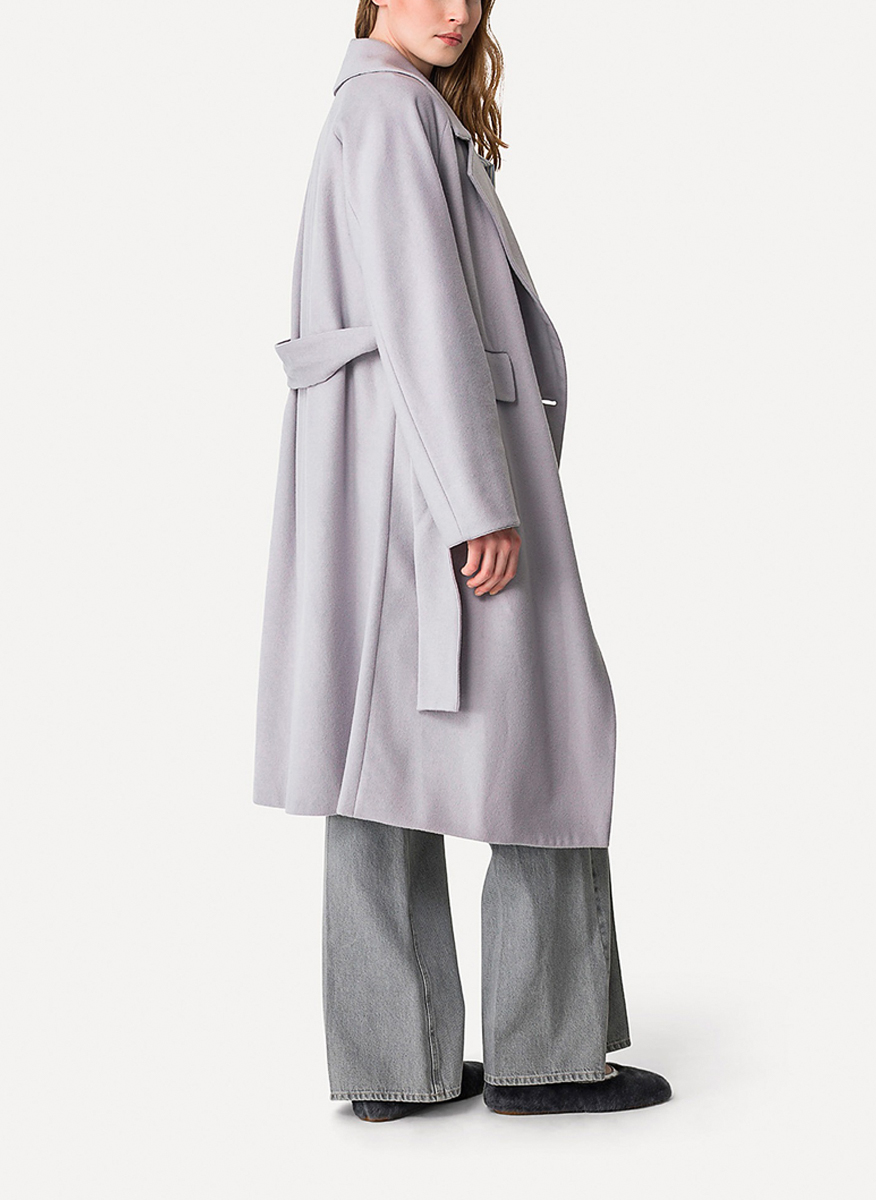 forte_forte midi coat in wool and cashmere