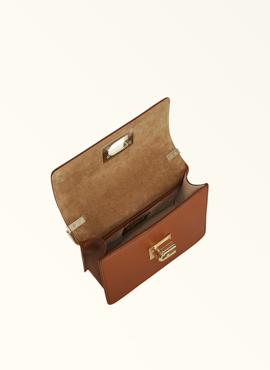 Мини Crossbody чанта Furla 1927 Gognac