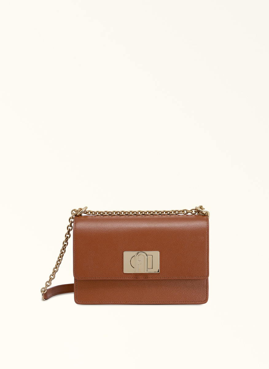 Мини Crossbody чанта Furla 1927 Gognac