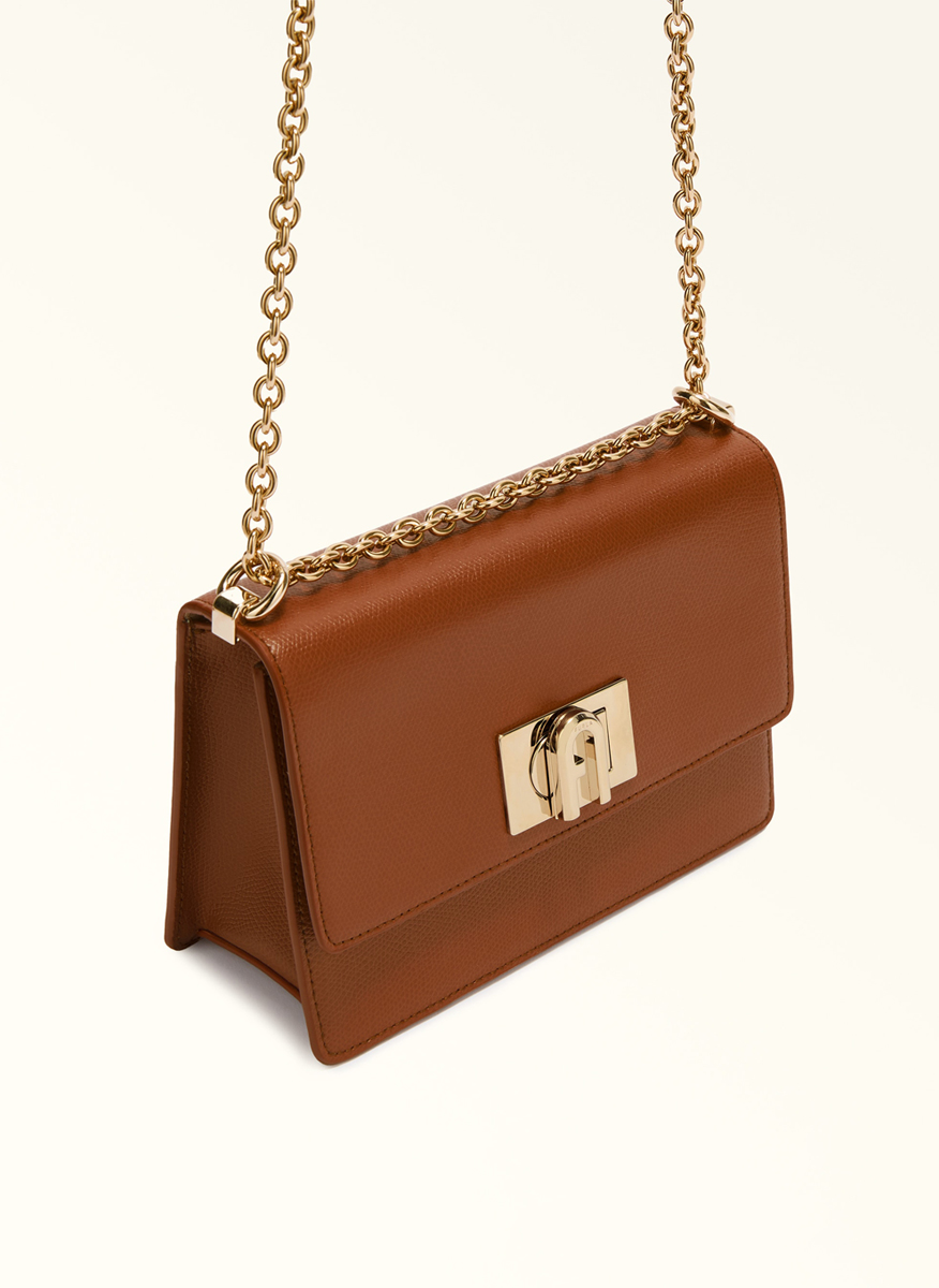 Мини Crossbody чанта Furla 1927 Gognac