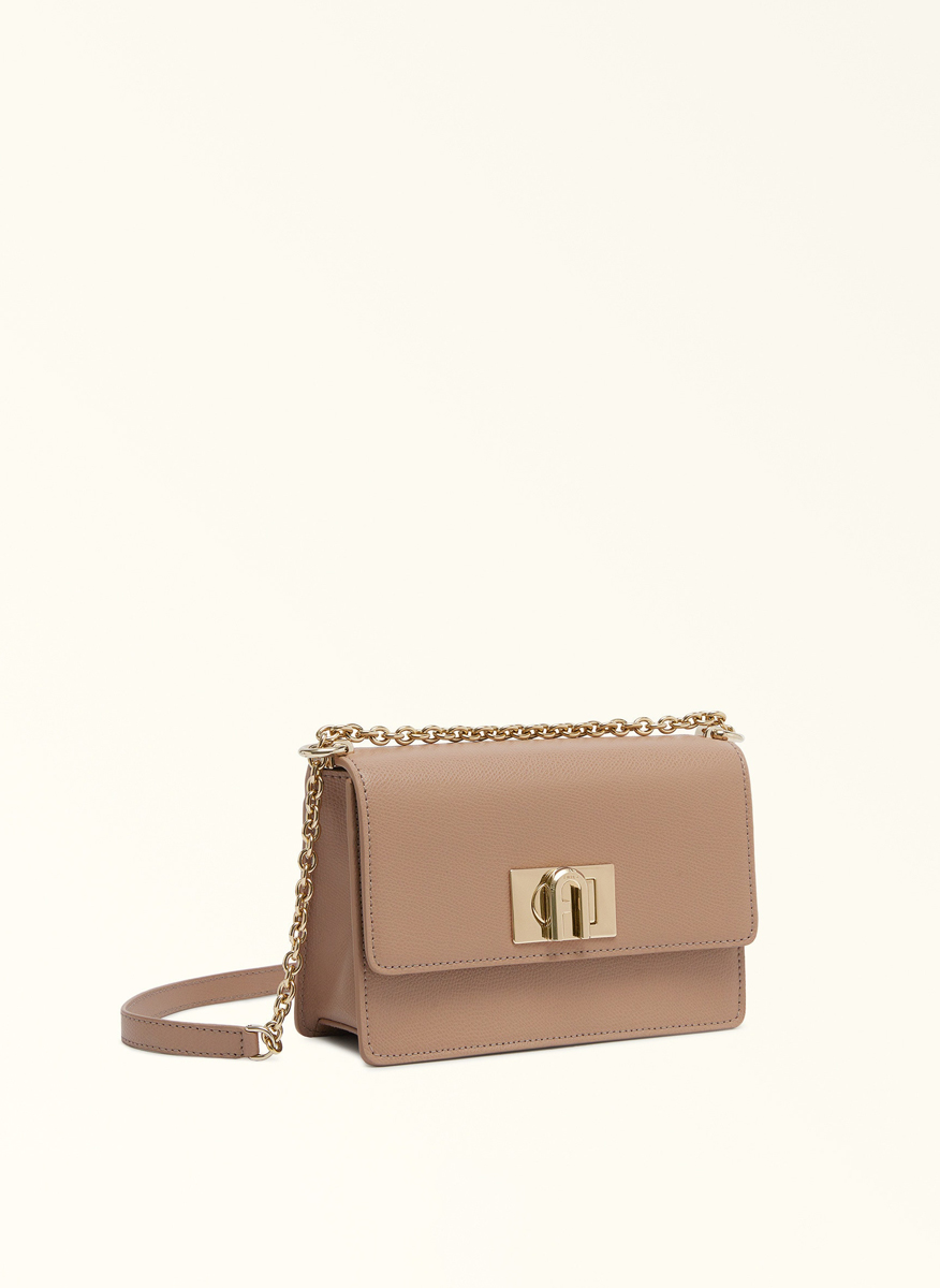 Мини Crossbody чанта Furla 1927 Greige