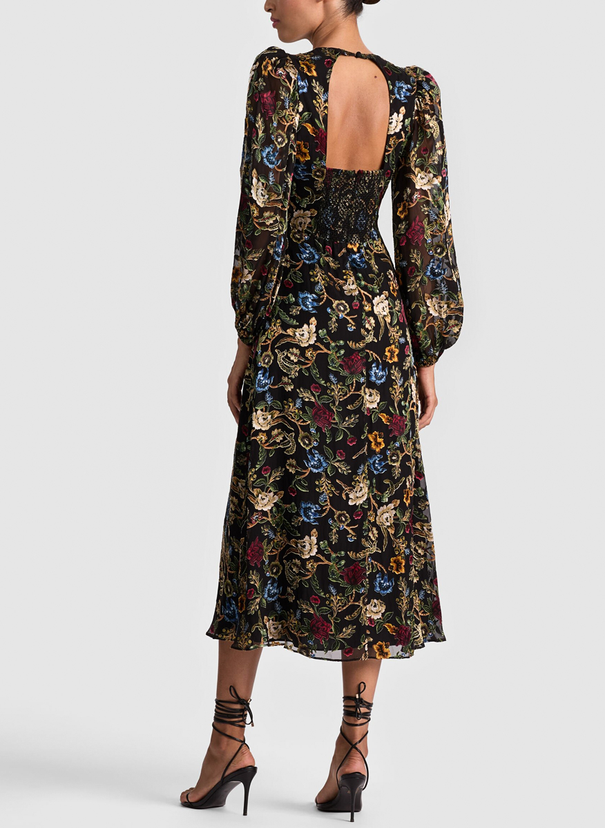 Рокля с флорален принт 'Mona' Alice + Olivia