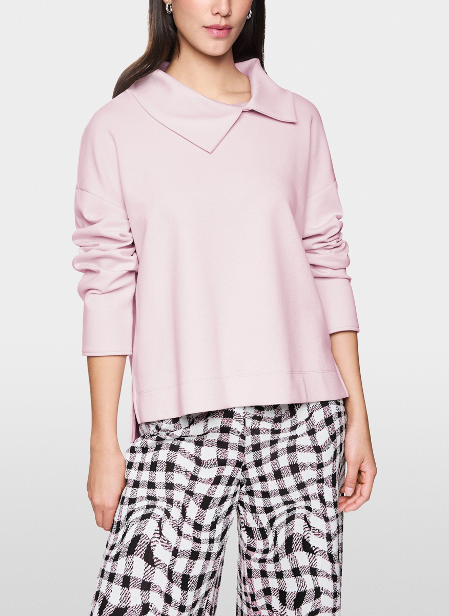 Суитшърт с асиметричен мотив Marc Cain Sports