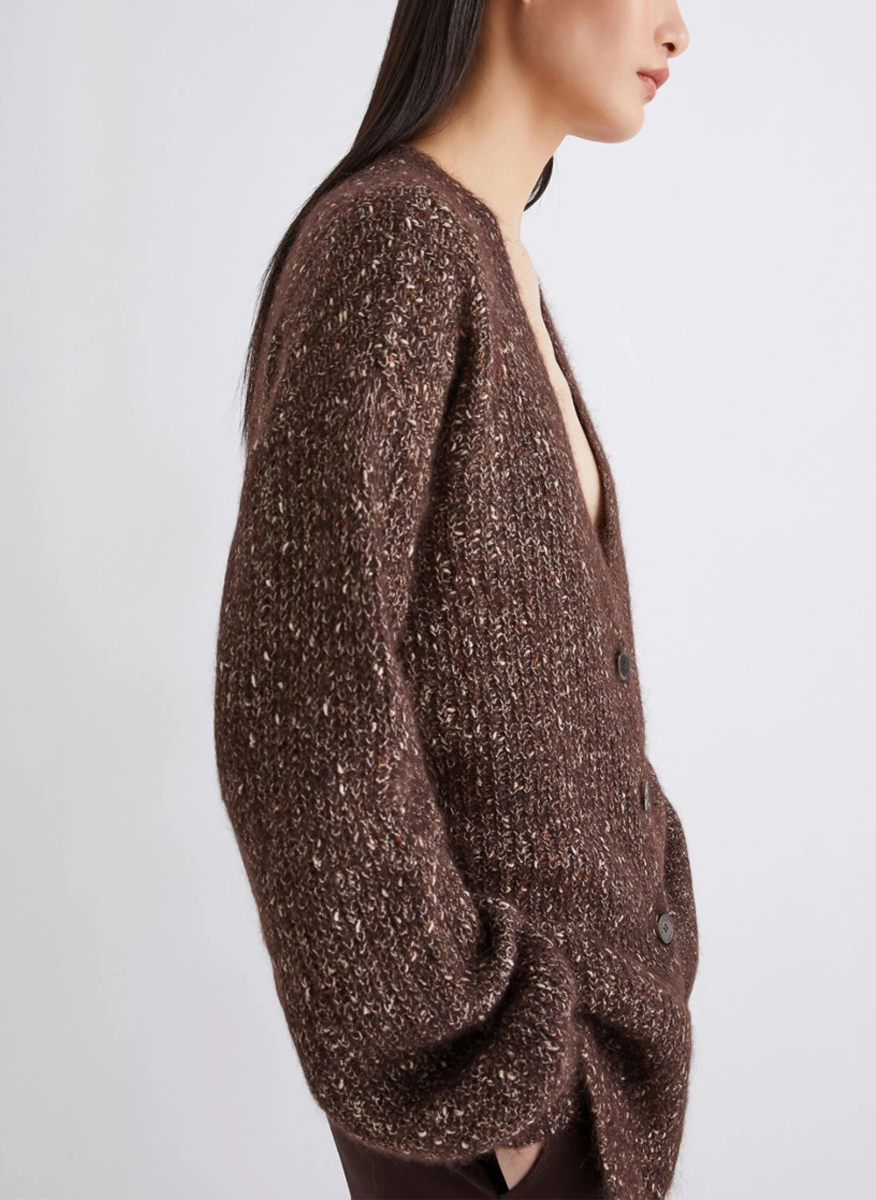 Marella Arancio Alpaca and mohair cardigan