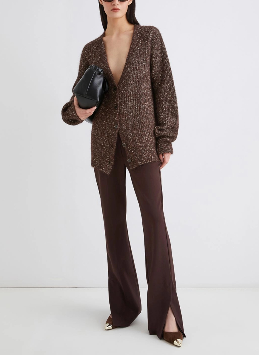 Marella Arancio Alpaca and mohair cardigan