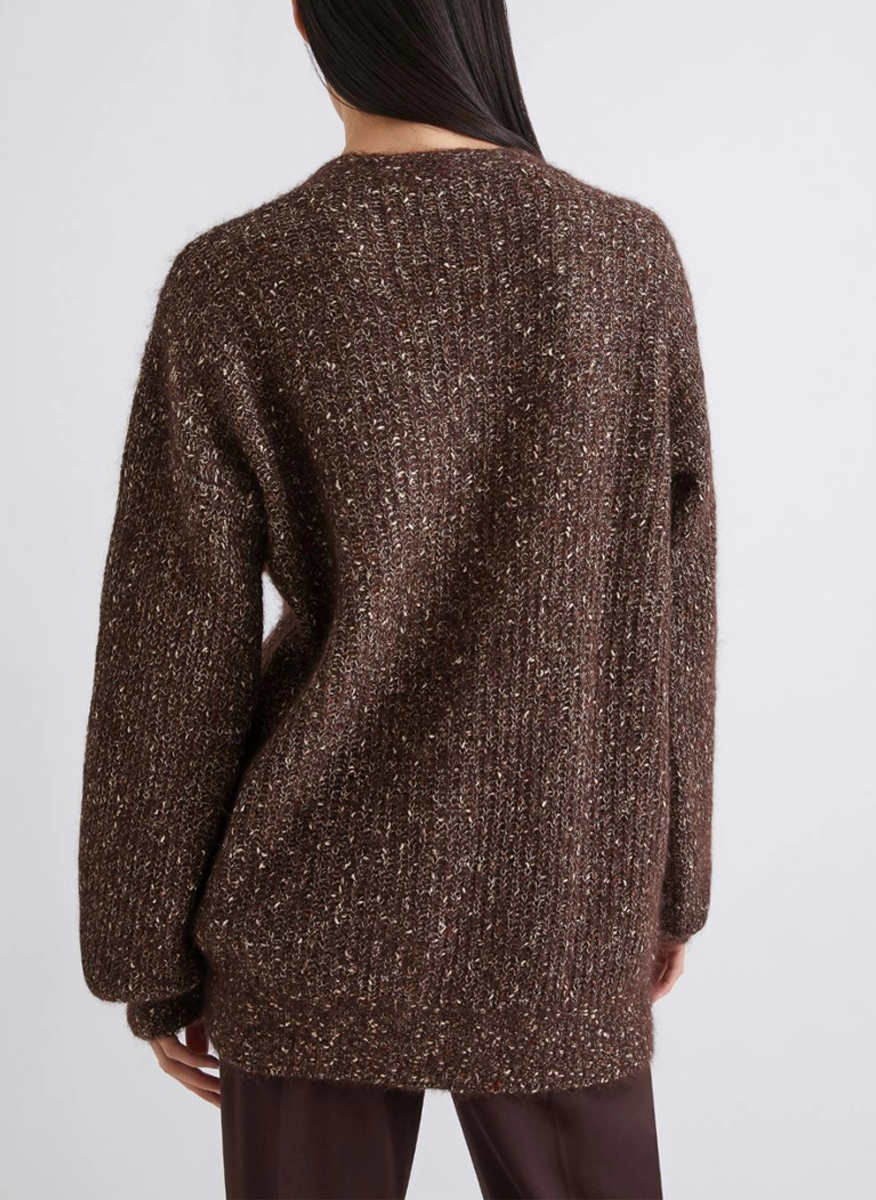 Marella Arancio Alpaca and mohair cardigan