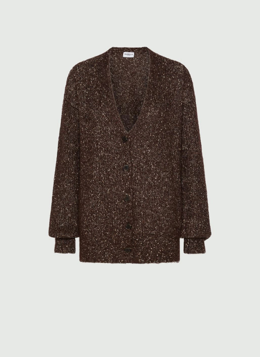 Marella Arancio Alpaca and mohair cardigan