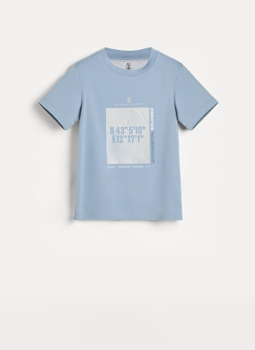 Тишърт с принт Brunello Cucinelli Kids 4-6
