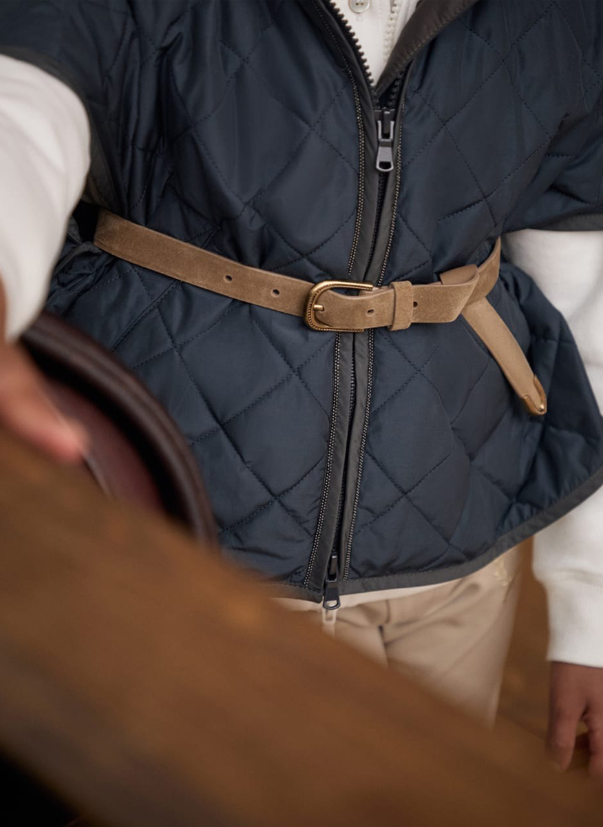 Brunello Cucinelli Kids S suede belt