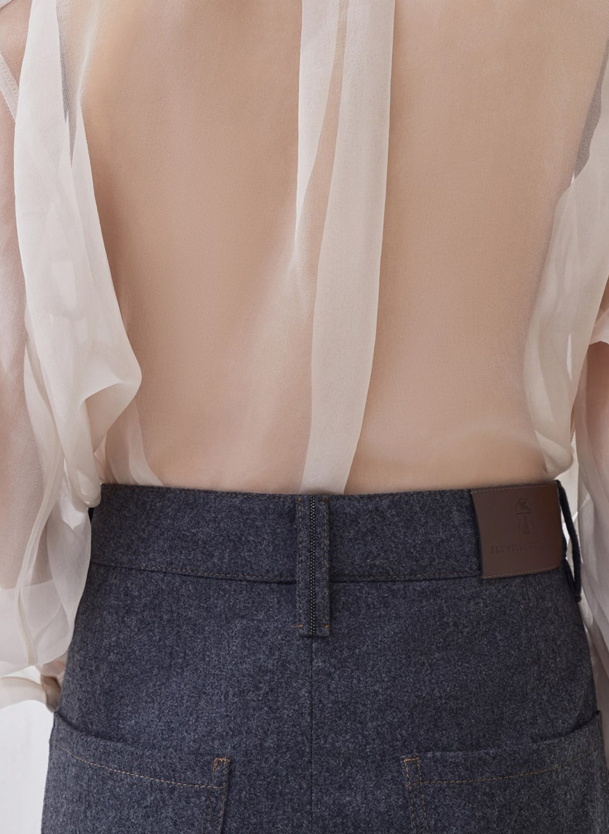 Brunello Cucinelli wool shorts