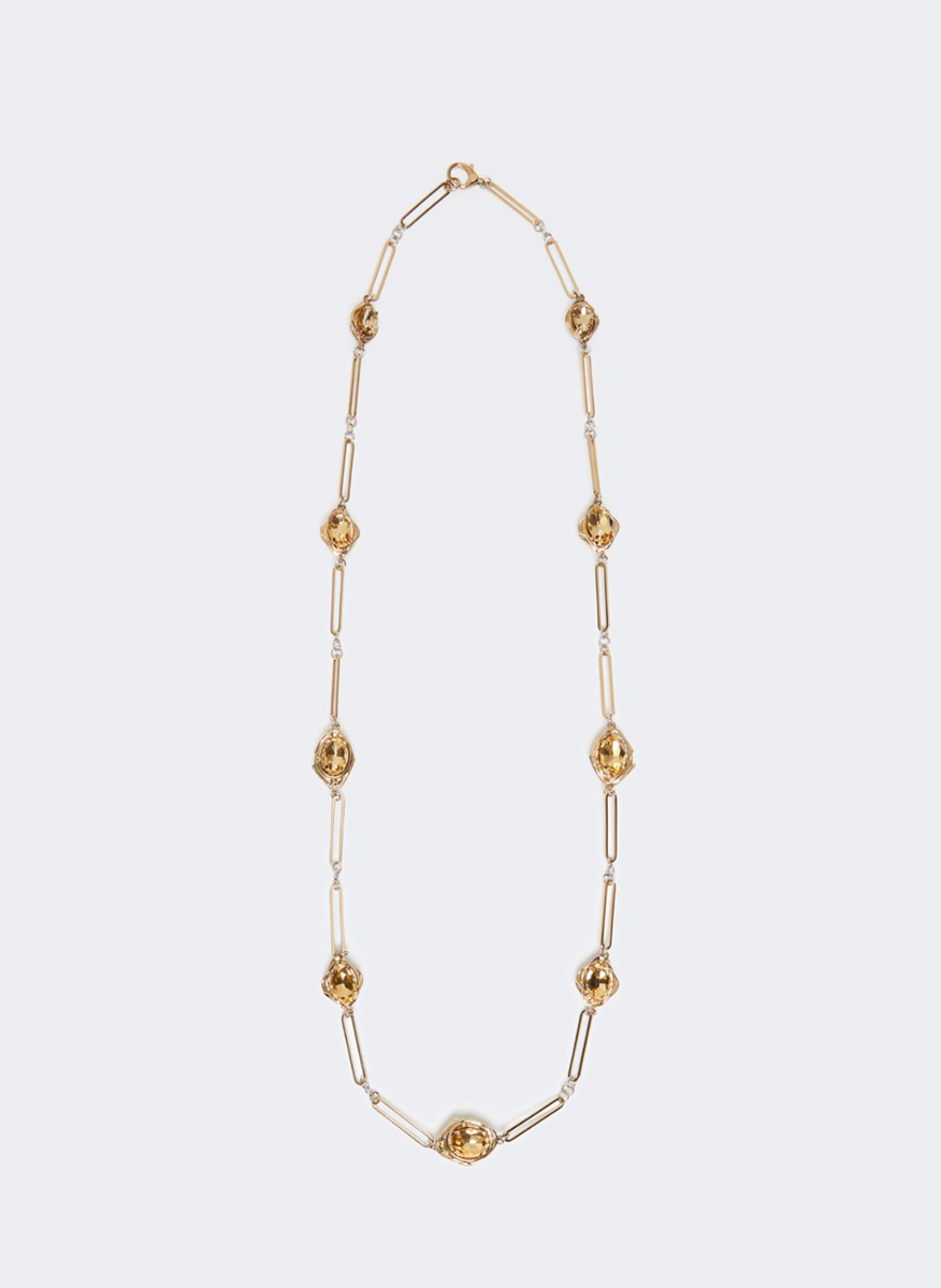 Weekend Max Mara Alga necklace with rhinestones