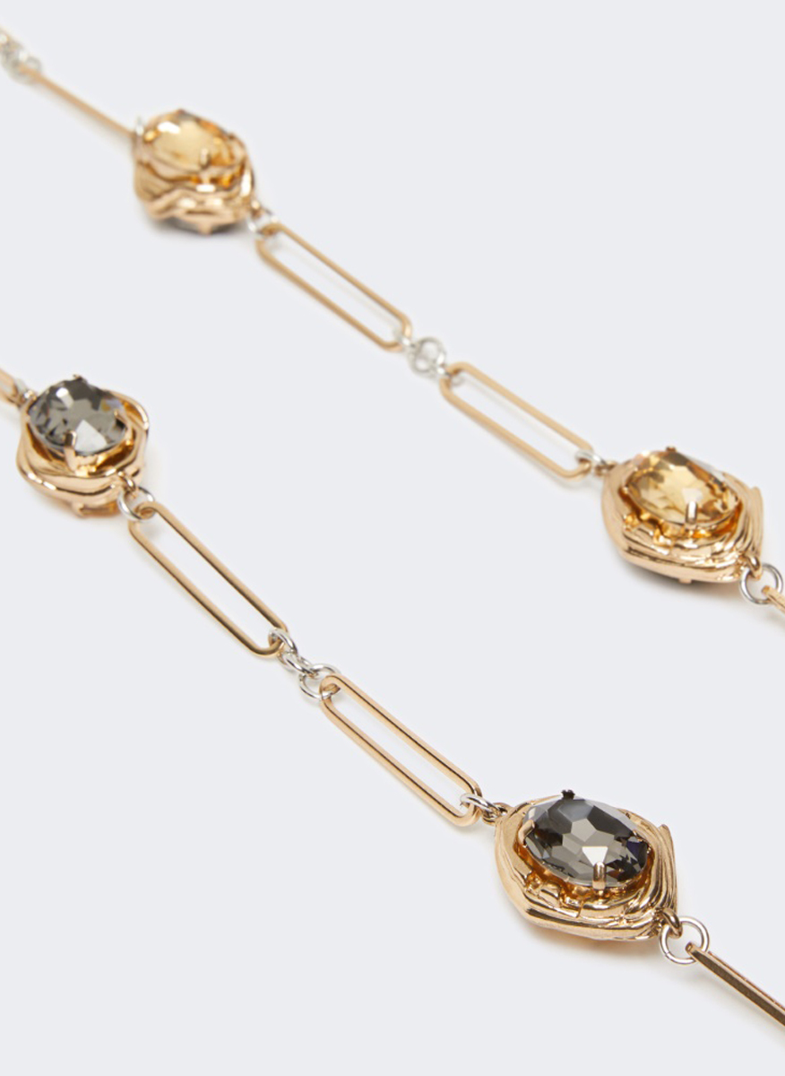 Weekend Max Mara Alga necklace with rhinestones