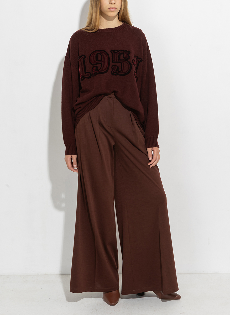 Max Mara Fido wool sweater with embroidery