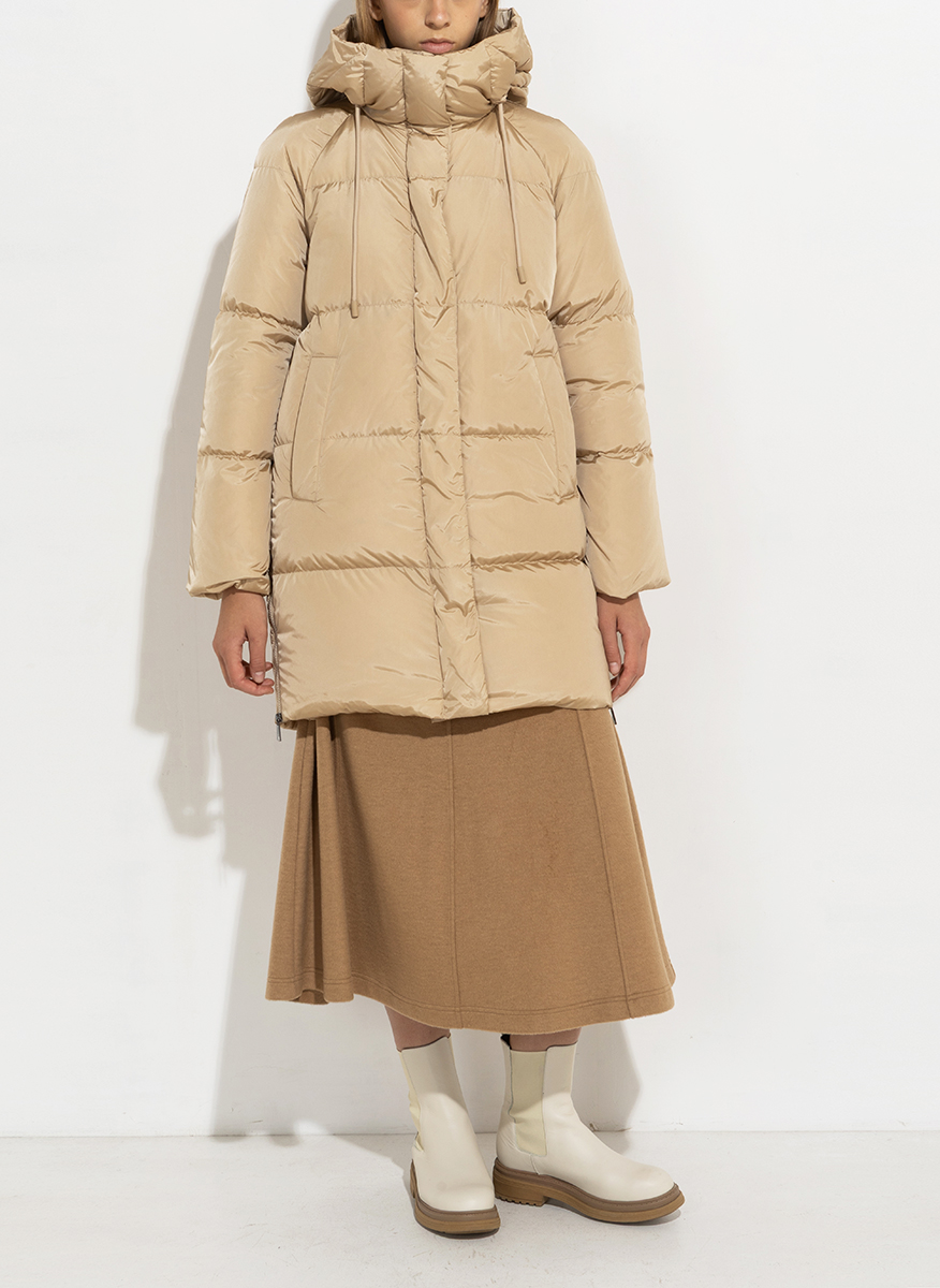 Пухено яке с 'Water repellent' обработка Weekend Max Mara Newbembo