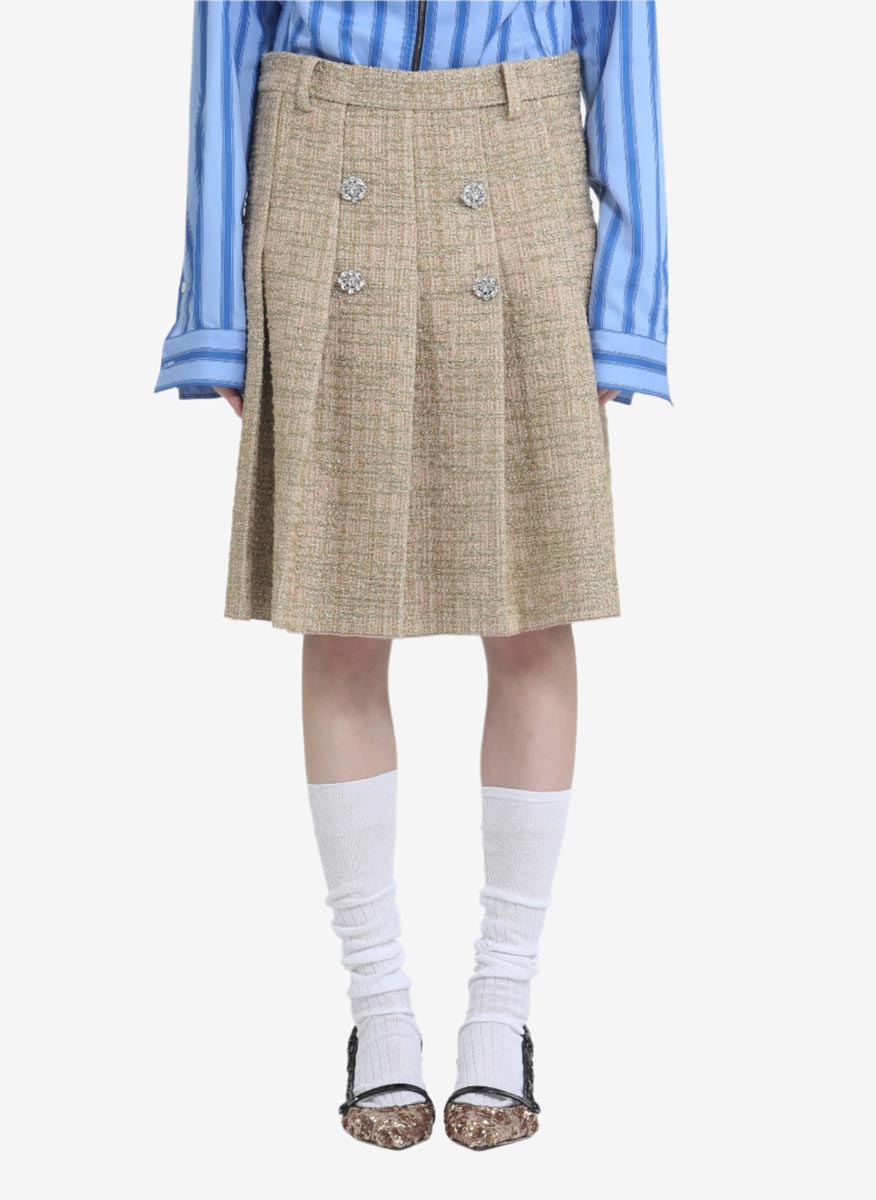 Nº21 skirt with weed effect