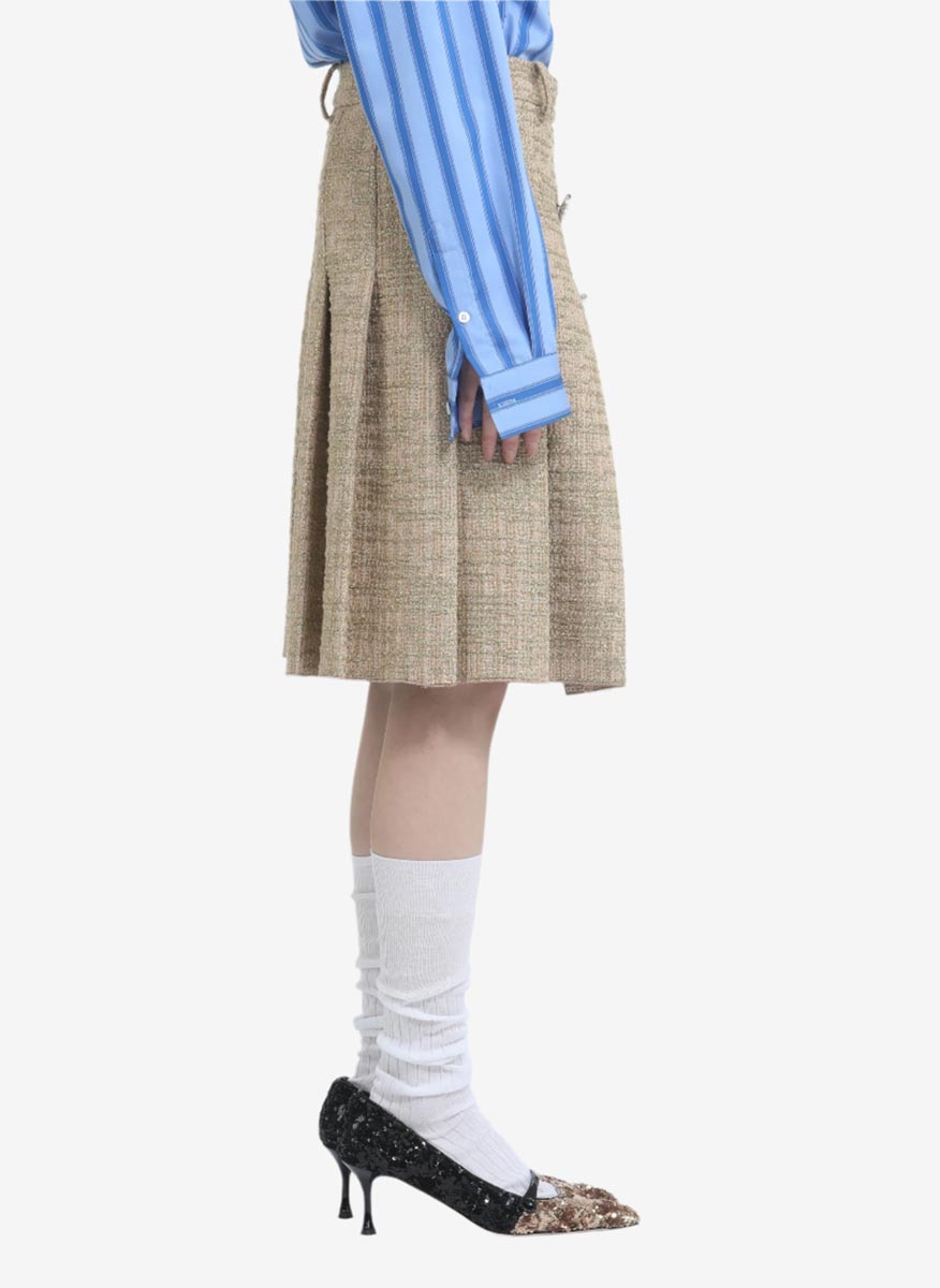 Nº21 skirt with weed effect