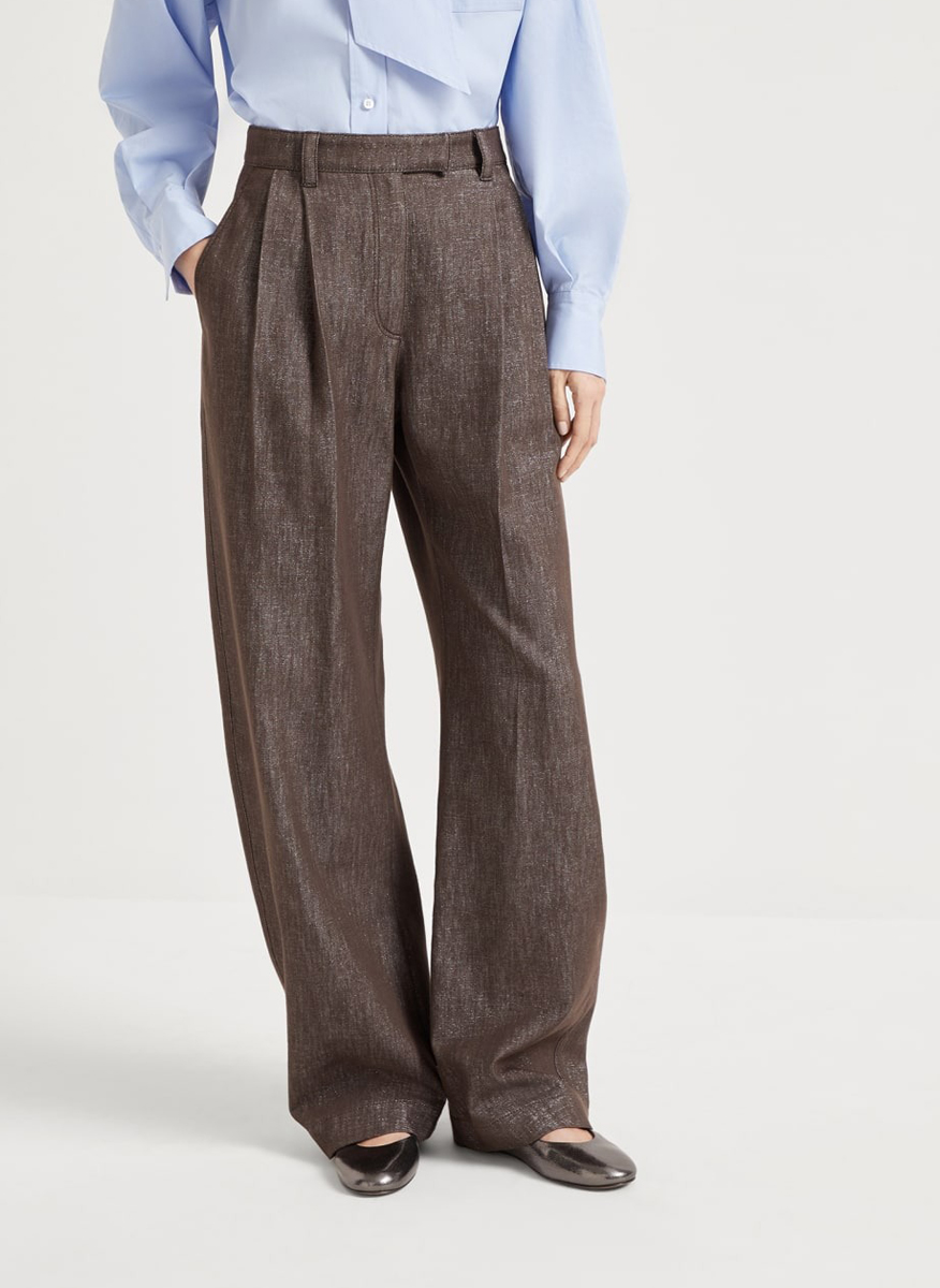 Панталон с басти 'Sparkling no-fade denim' Brunello Cucinelli