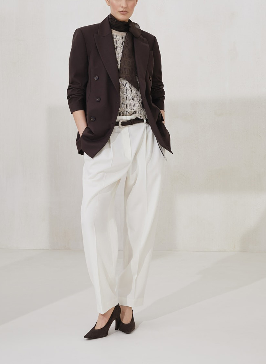 Brunello Cucinelli knitted T-shirt with sequins