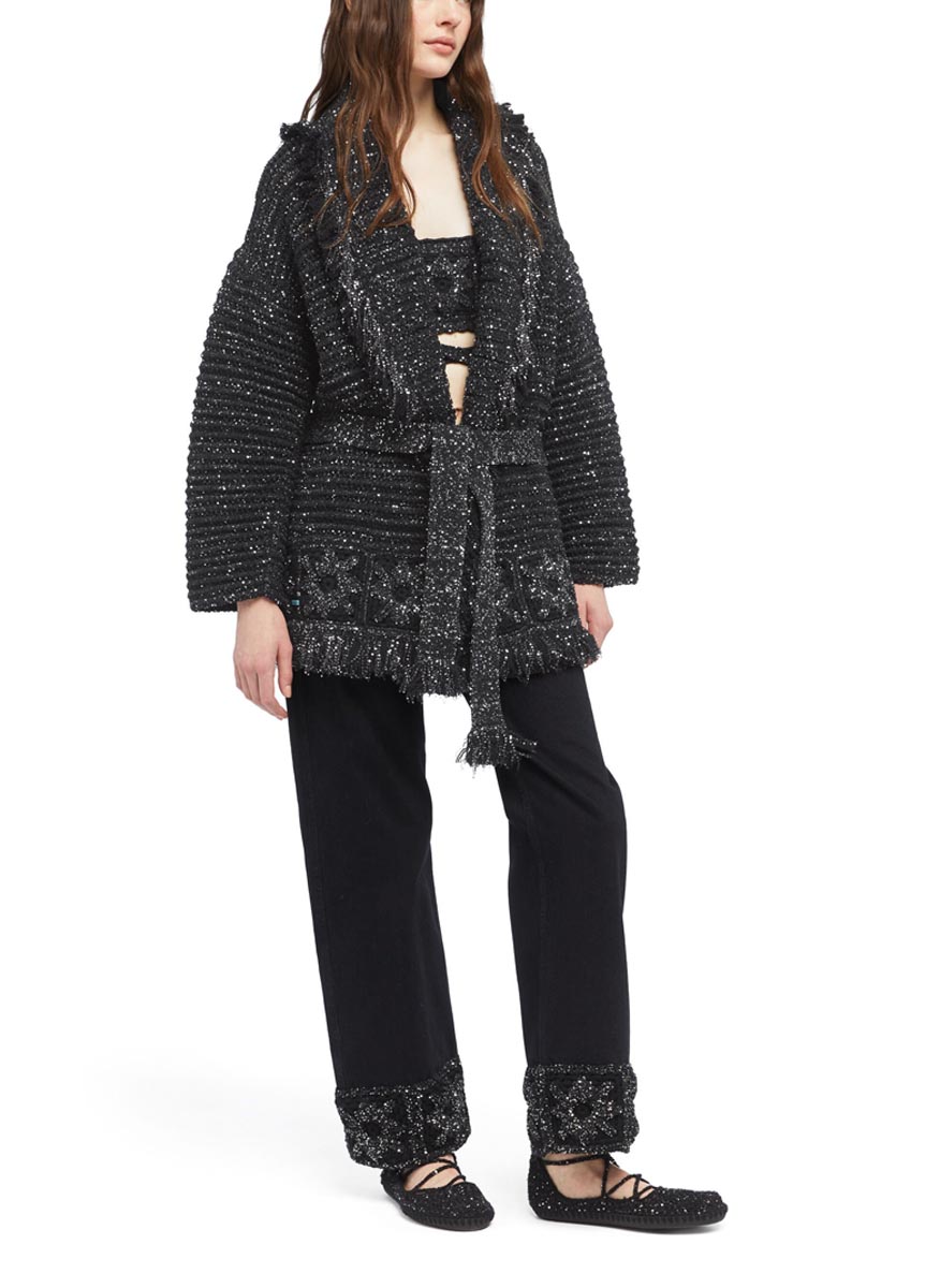 Alanui 'City Lights' cardigan with sequins