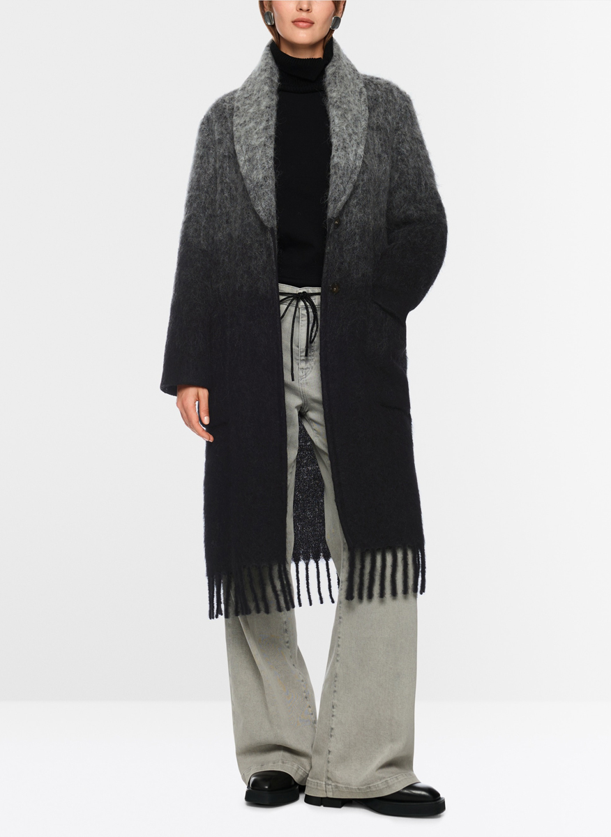 Палто от мохер и алпака 'Colour gradient' Marc Cain Collections