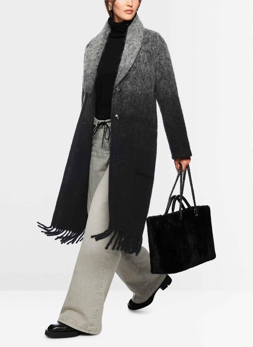Палто от мохер и алпака 'Colour gradient' Marc Cain Collections
