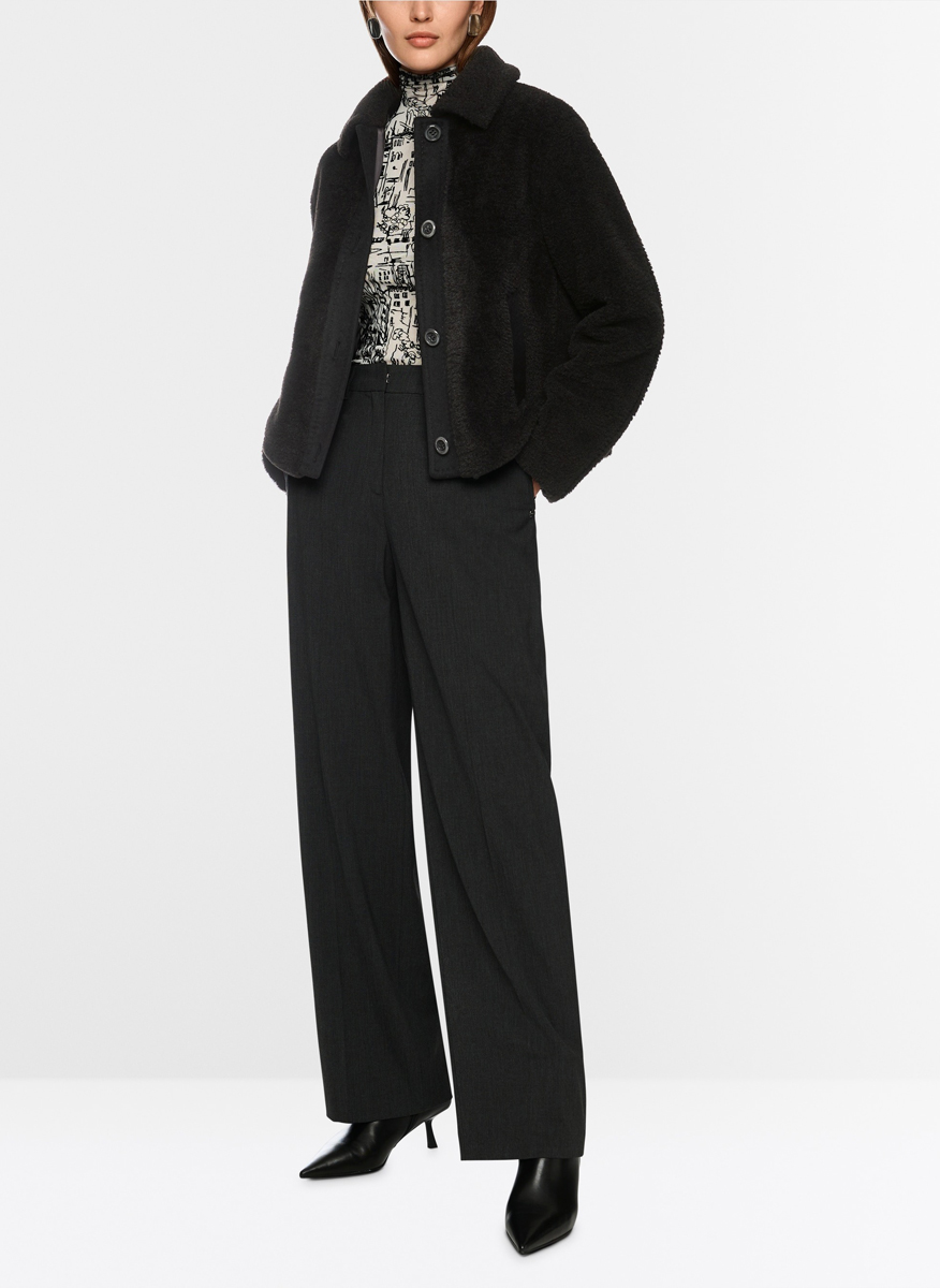 Marc Cain Collections short jacket with wool trims